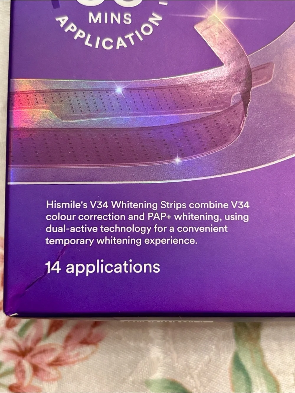 Hismile V34 Teeth Whitening Strips Color Corrector Purple Stain Treatment